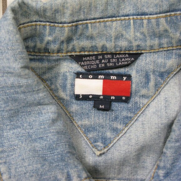 Tommy Hilfiger Light Blue Denim Jean Jacket Size Medium - Picture 6 of 6